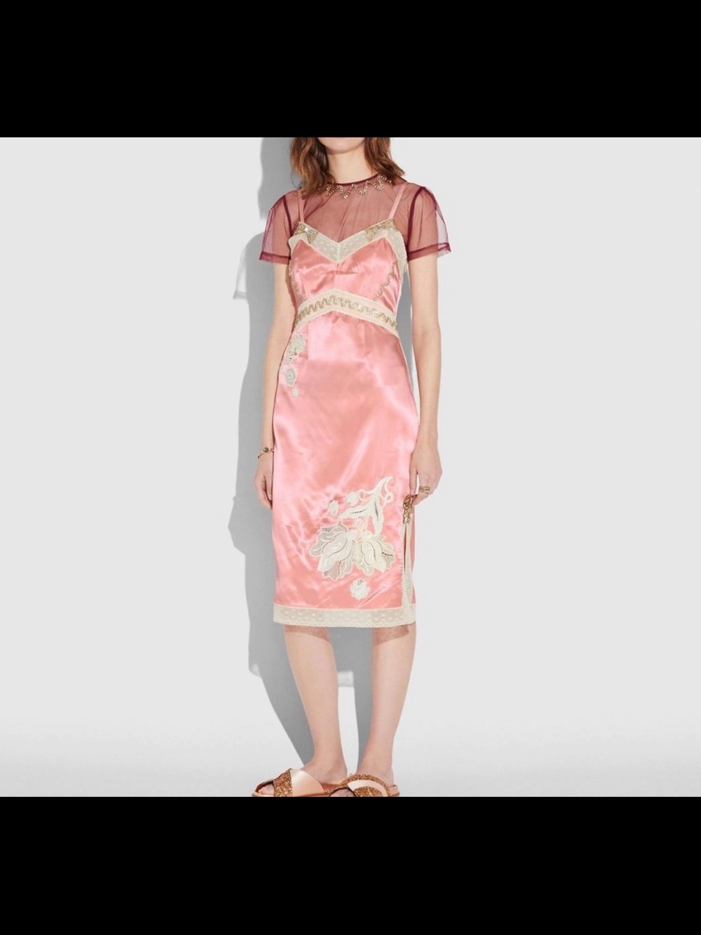 100% TO CHARITY / RARE Coach SlipDress Size 8